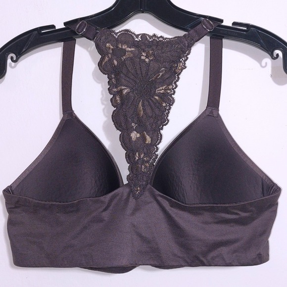 EUC Aerie Lace Smooth Real Sunnie Wireless Push Up Bra Expresso Kiss Size 38D - Picture 11 of 11